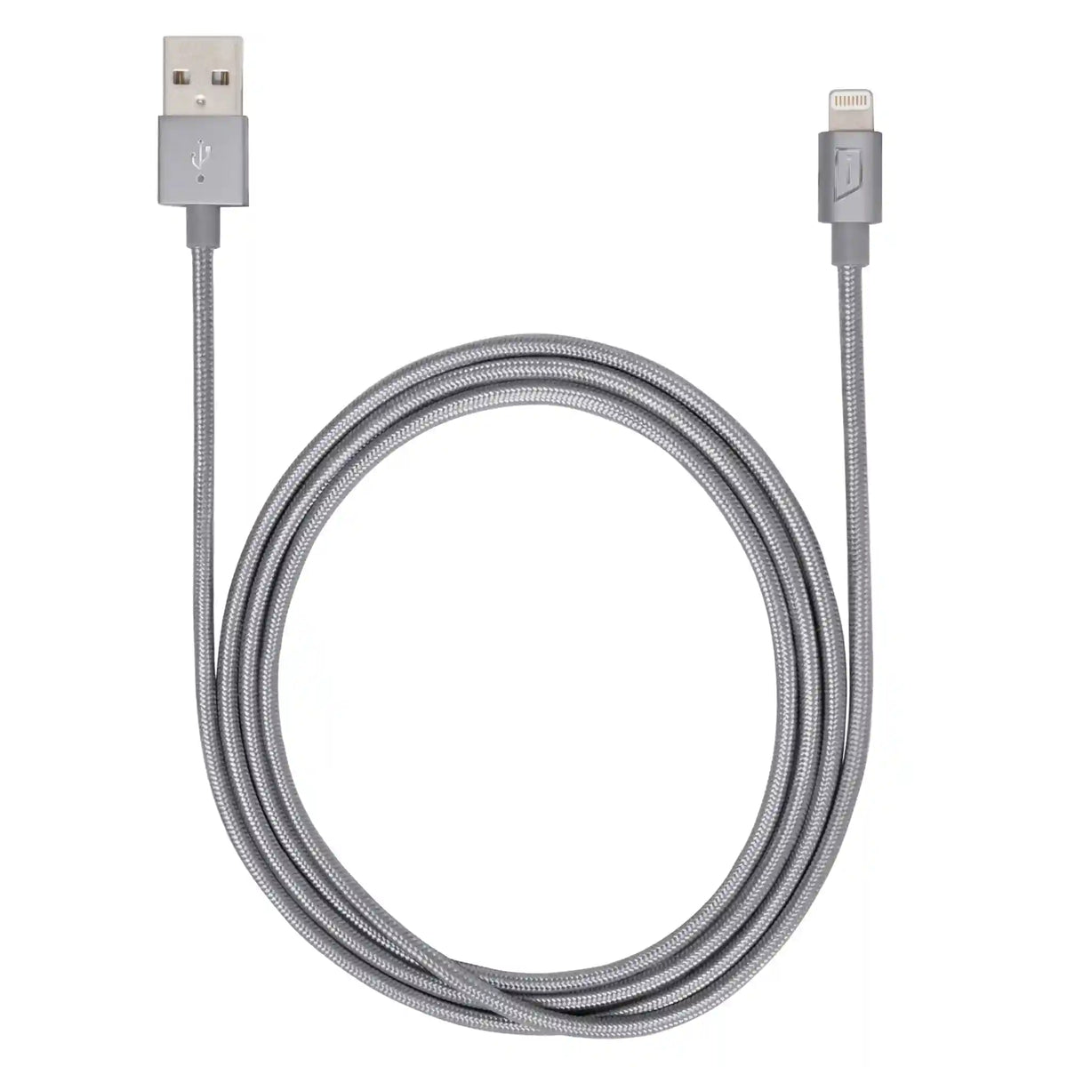 iStore Lightning Charge 4ft (1.2m) Braided Cable (Space Gray)
