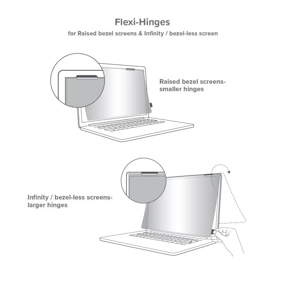 4Vu™ Privacy Screen for 17” Laptops with Flip Attachment