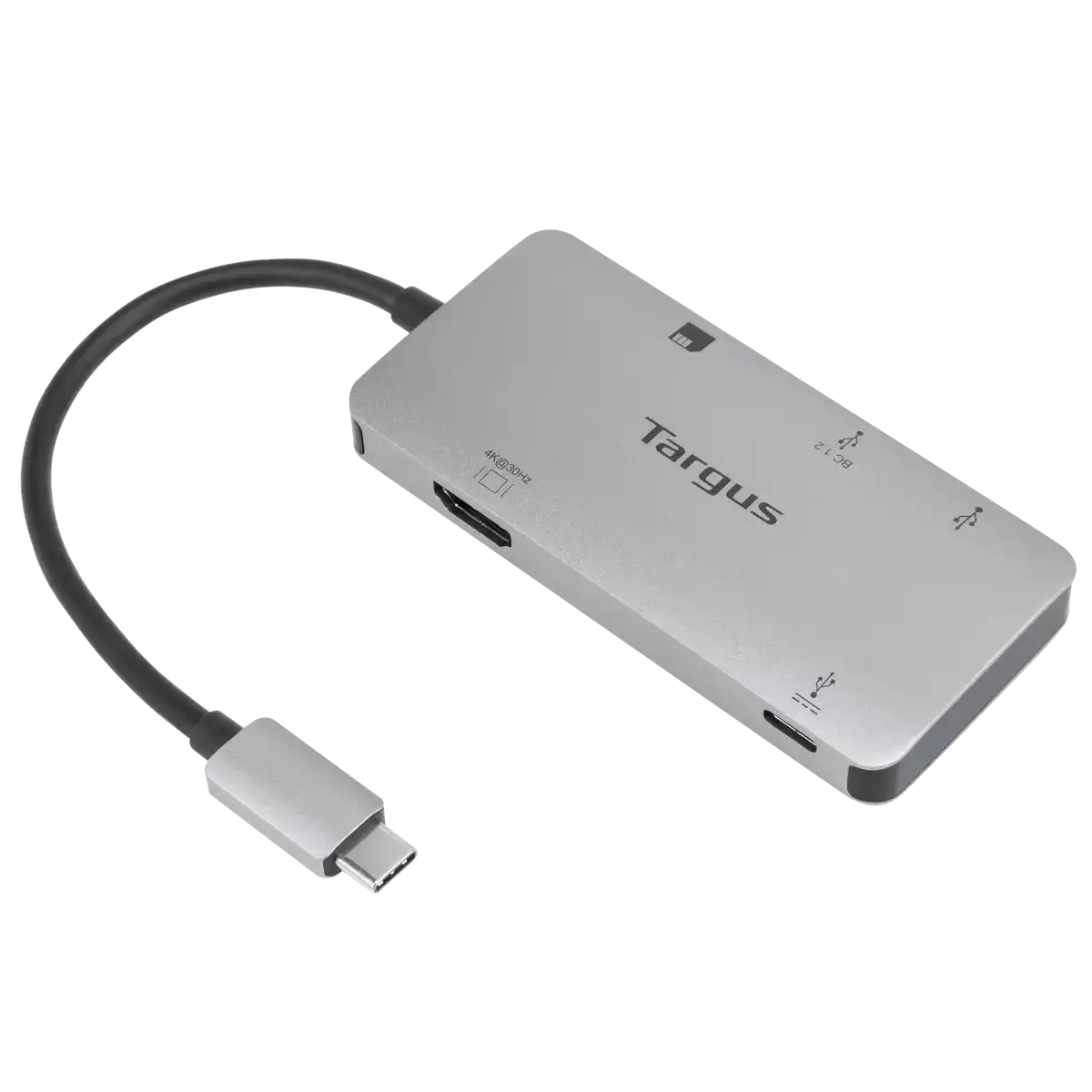 USB-C Multi-Port Single Video Adapter and Card Reader with 100W PD Pass-Thru